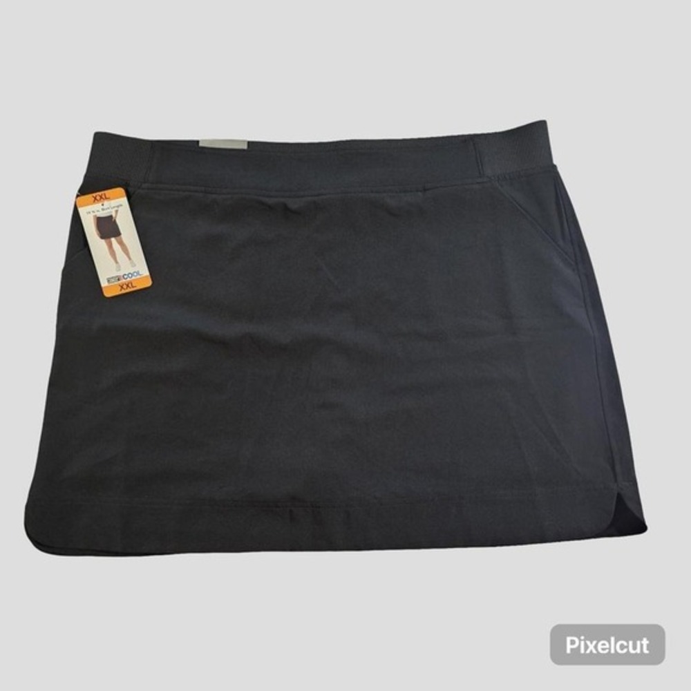 32 Degrees Cool Womens Skirt Shorts Black XXL Athletic Activewear Golf Tennis